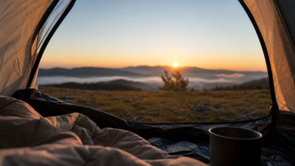 Guide des spots idéaux pour admirer le lever du soleil sous la tente