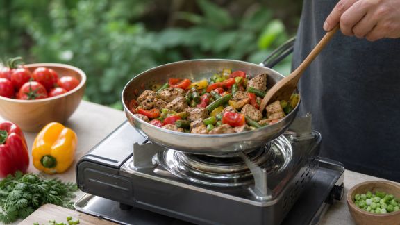 Idées de repas équilibrés faciles à cuisiner sur un réchaud portable