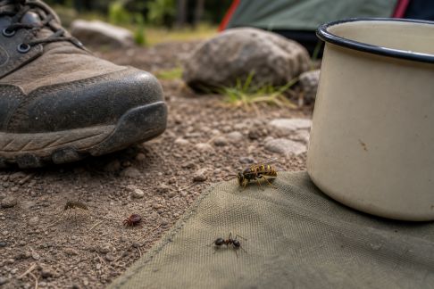 Quels insectes surveiller autour de son campement et comment s’en protéger