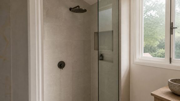 Idées créatives pour intégrer une douche discrète dans un petit espace
